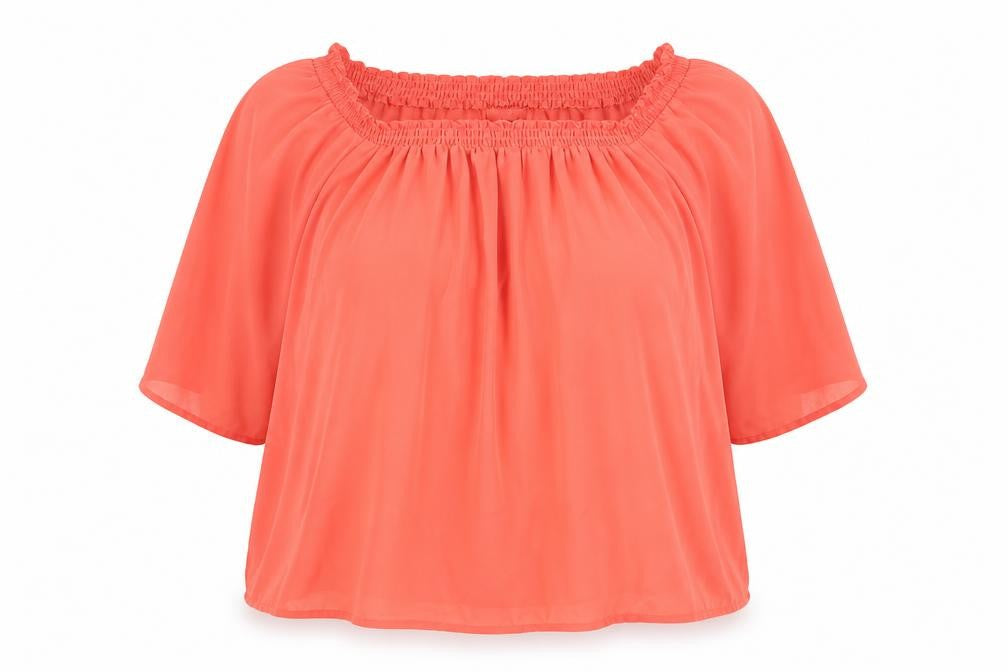 Atmosphere Womens Red Viscose Basic Blouse Size 16 Square Neck