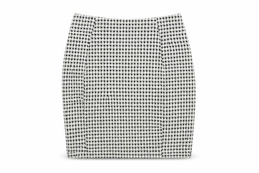 Papaya Womens Black Geometric Polyester Straight & Pencil Skirt Size 10