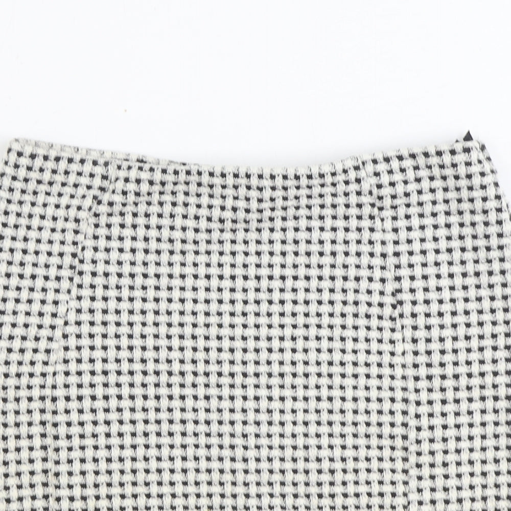 Papaya Womens Black Geometric Polyester Straight & Pencil Skirt Size 10