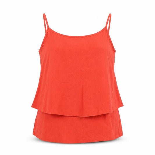 Hotsquash Womens Orange Polyester Camisole Tank Size 12 Scoop Neck