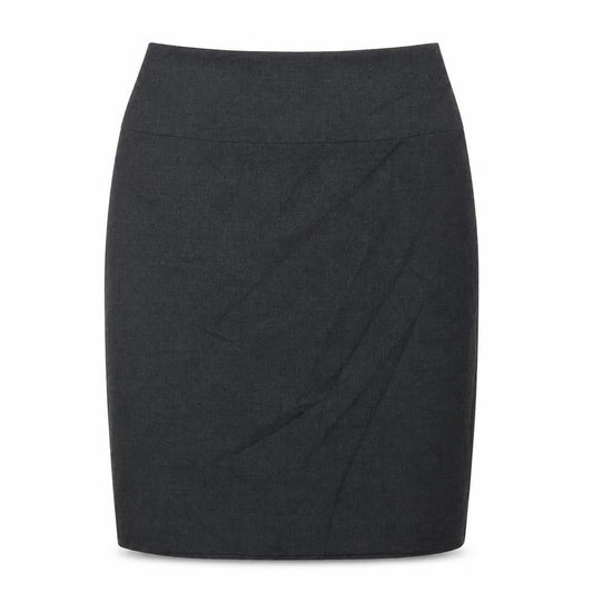 Clubclass Womens Grey Polyester Straight & Pencil Skirt Size 10 Zip