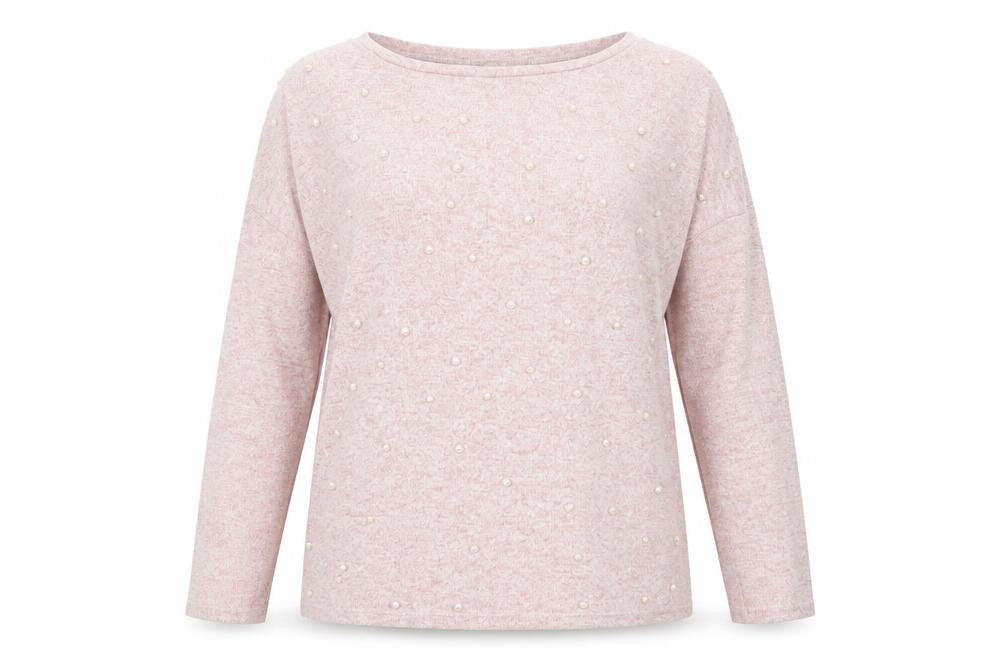 George Womens Pink Boat Neck Viscose Pullover Jumper Size 8