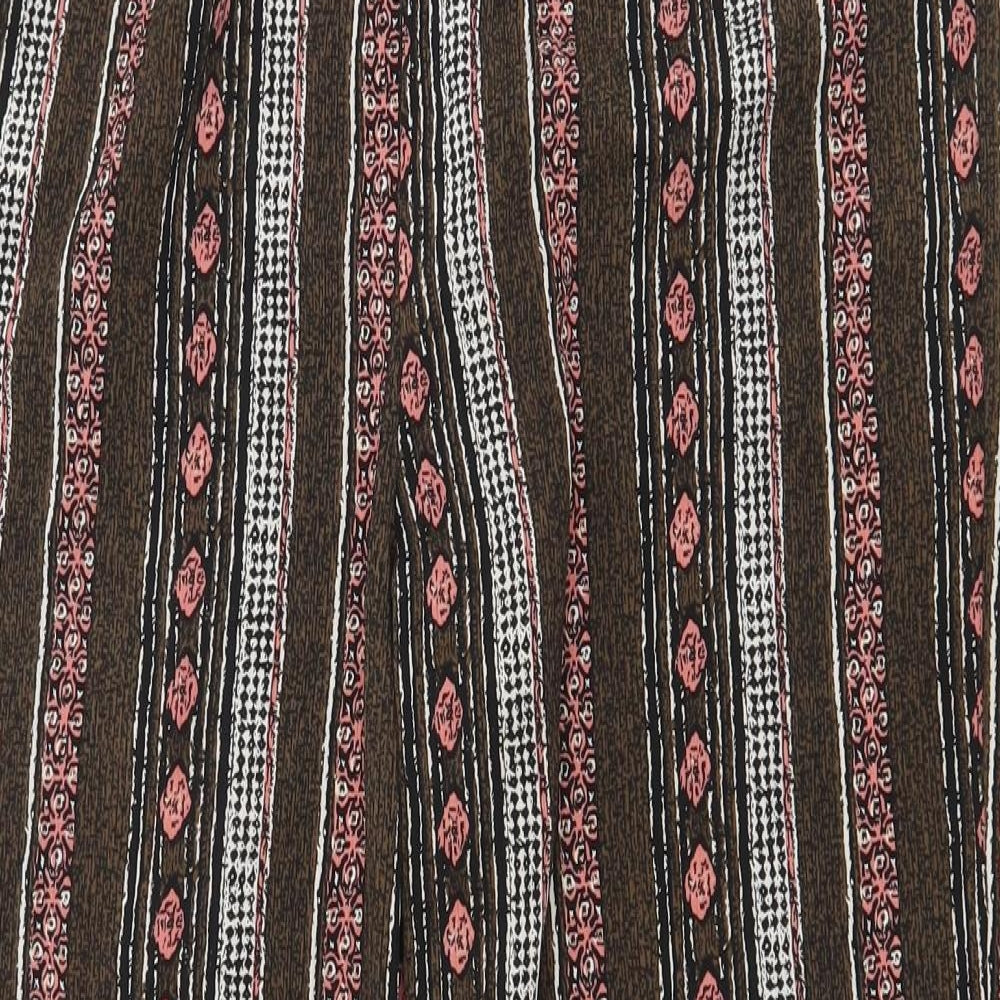 Tradition Womens Multicoloured Geometric Polyester Trousers Size 30 in Regular