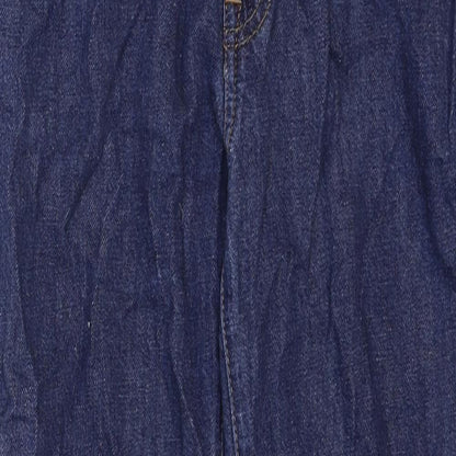 Gap Womens Blue Cotton Straight Jeans Size 26 in Regular Zip