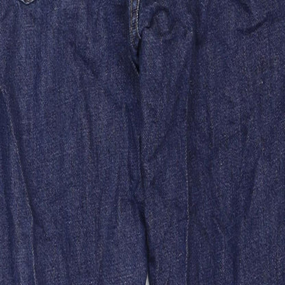 Gap Womens Blue Cotton Straight Jeans Size 26 in Regular Zip