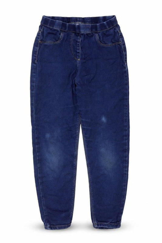 George Girls Blue Cotton Skinny Jeans Size 10-11 Years Regular