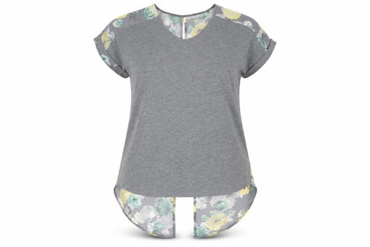 NEXT Womens Multicoloured Floral Polyester Tunic T-Shirt Size 12 V-Neck - Chiffon Details