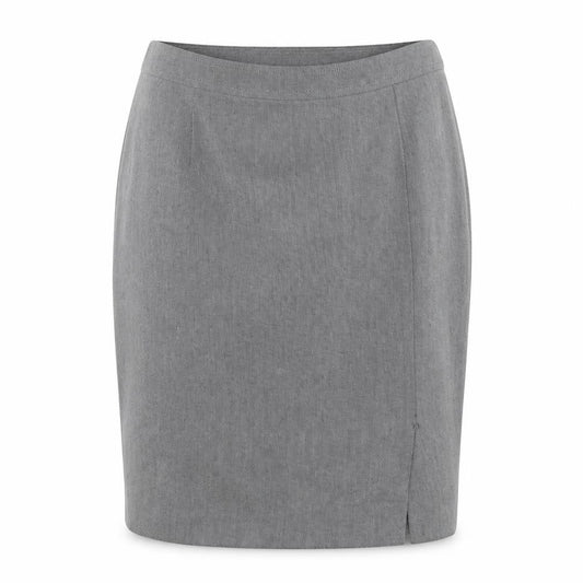 Linea Womens Grey Polyester Straight & Pencil Skirt Size 14 Zip