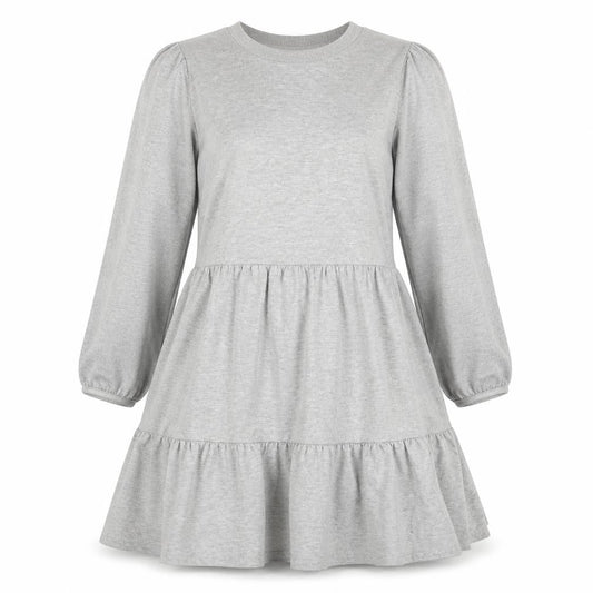 New Look Womens Grey Polyester A-Line Size 10 Round Neck Pullover