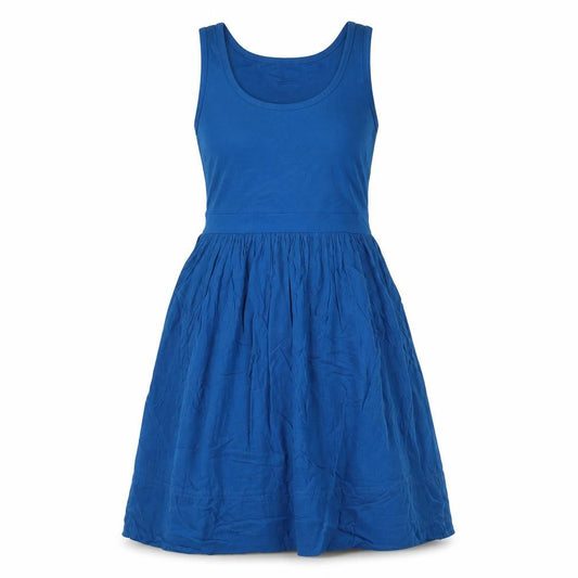Valerie Bertinelli Womens Blue Viscose Tank Dress Size M Scoop Neck Pullover