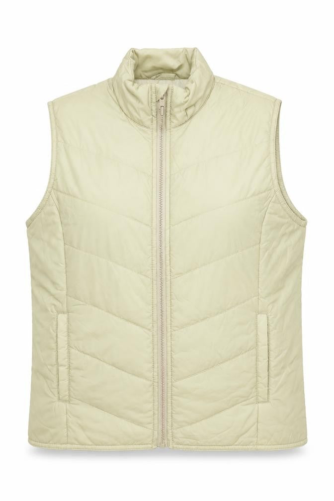McKay Womens Beige Gilet Jacket Size S Zip