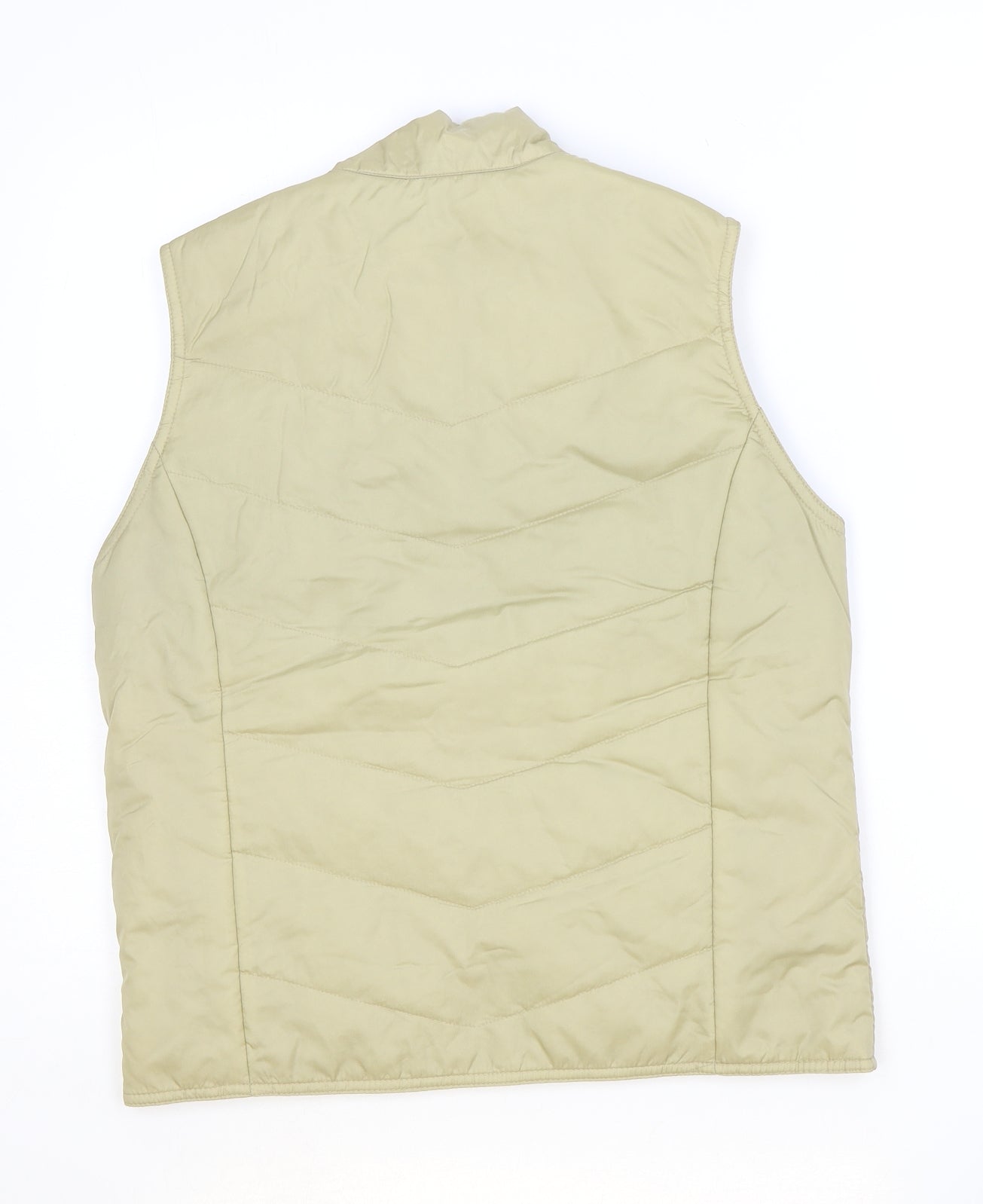 McKay Womens Beige Gilet Jacket Size S Zip