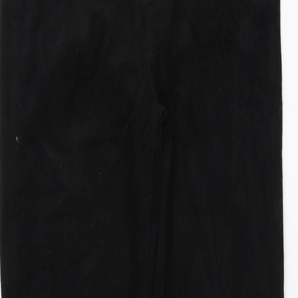 Marks and Spencer Womens Black Cotton Skinny Jeans Size 10 L30 in Regular Button