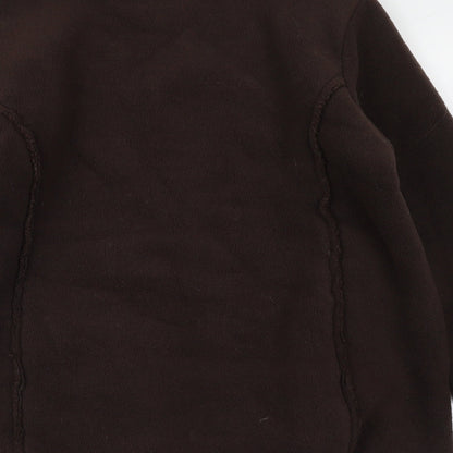Janique Womens Brown Jacket Size 16 Zip