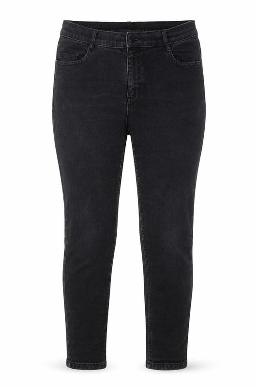 Marks & Spencer Womens Black Cotton Skinny Jeans Size 12 Slim Button