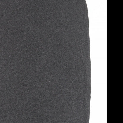 Next Womens Grey Herringbone Viscose Straight & Pencil Skirt Size 14