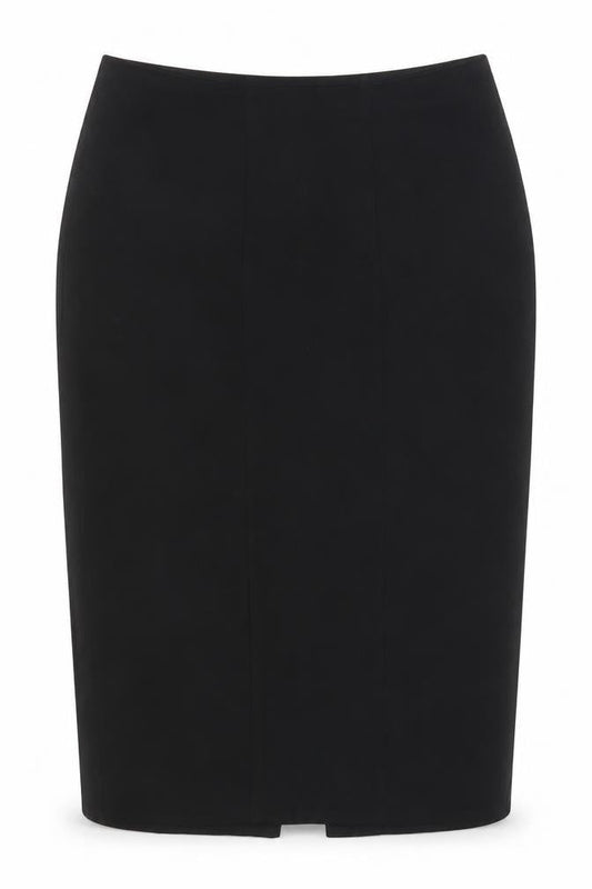 b.young Womens Black Viscose Straight & Pencil Skirt Size 10 Zip