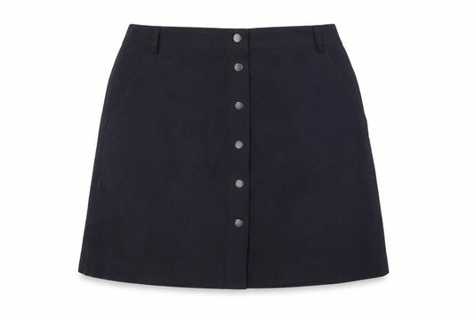 New Look Womens Blue Polyester A-Line Skirt Size 10 Snap