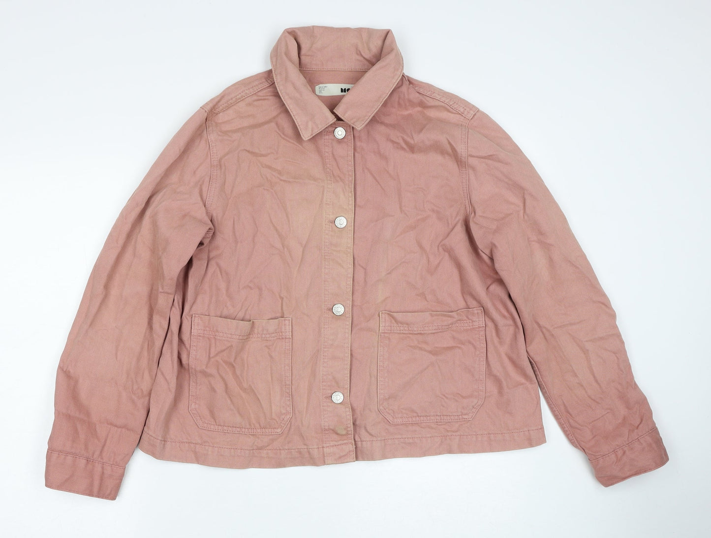 Topshop Womens Pink Jacket Size 12 Button