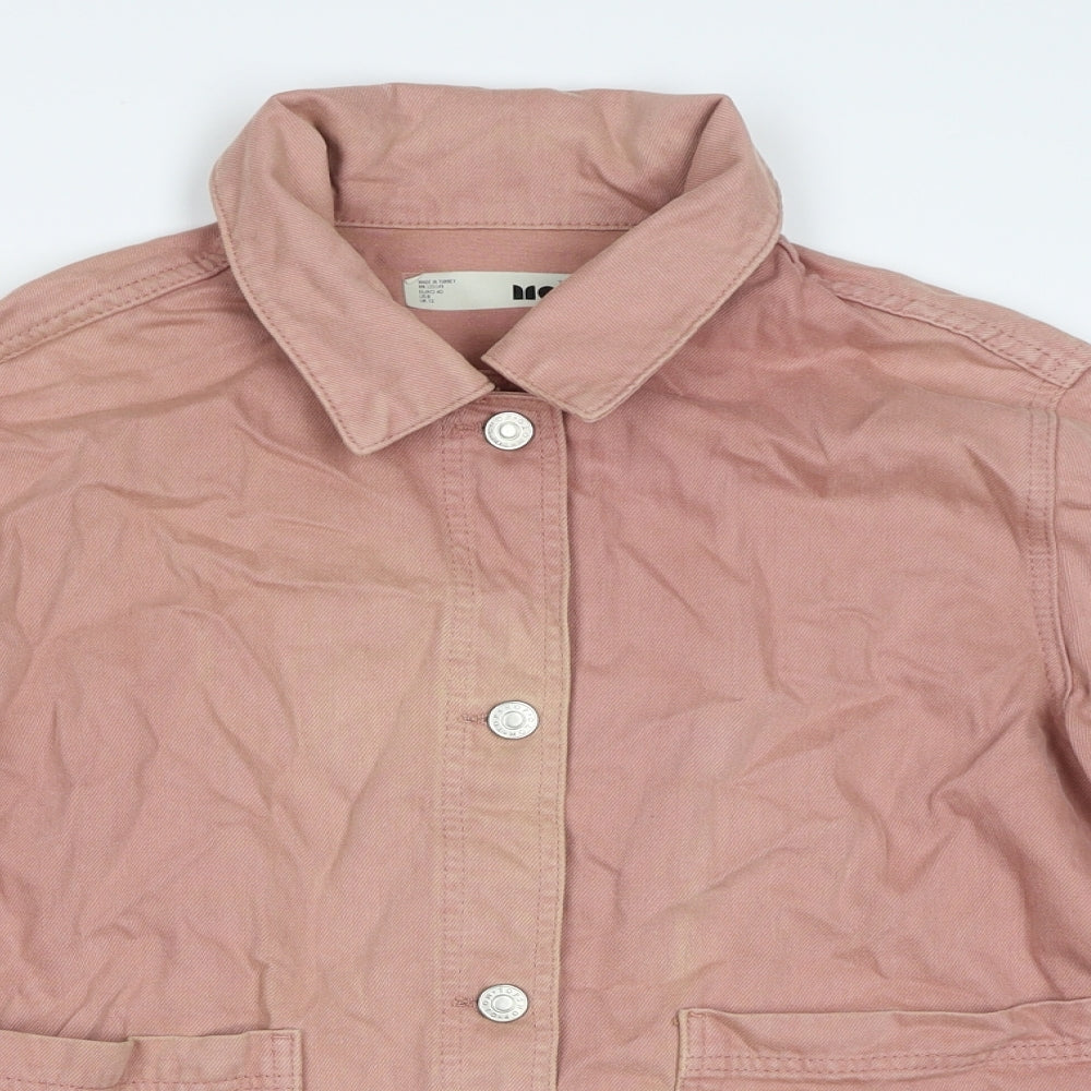 Topshop Womens Pink Jacket Size 12 Button