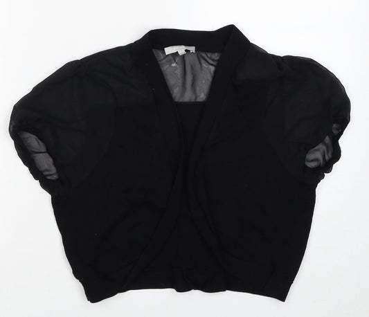 Per Una Womens Black V-Neck Viscose Cardigan Jumper Size 14