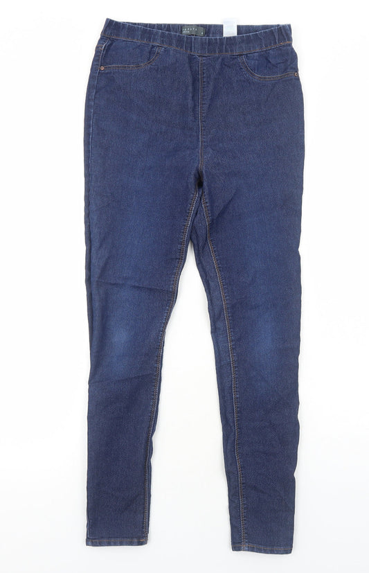 Papaya Womens Blue Cotton Jegging Jeans Size 8 Regular
