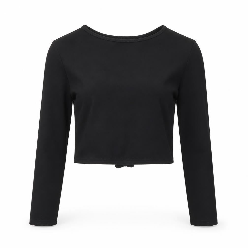 PRETTYLITTLETHING Womens Black Polyester Basic T-Shirt Size S Round Neck