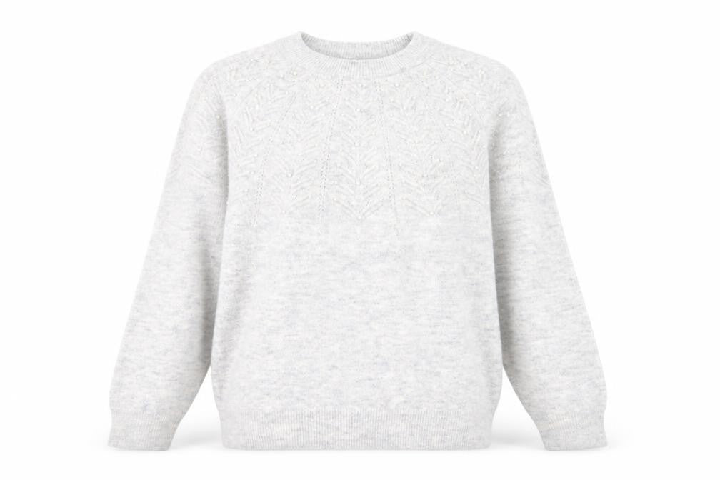 Marks & Spencer Womens Grey Round Neck Acrylic Pullover Jumper Size L