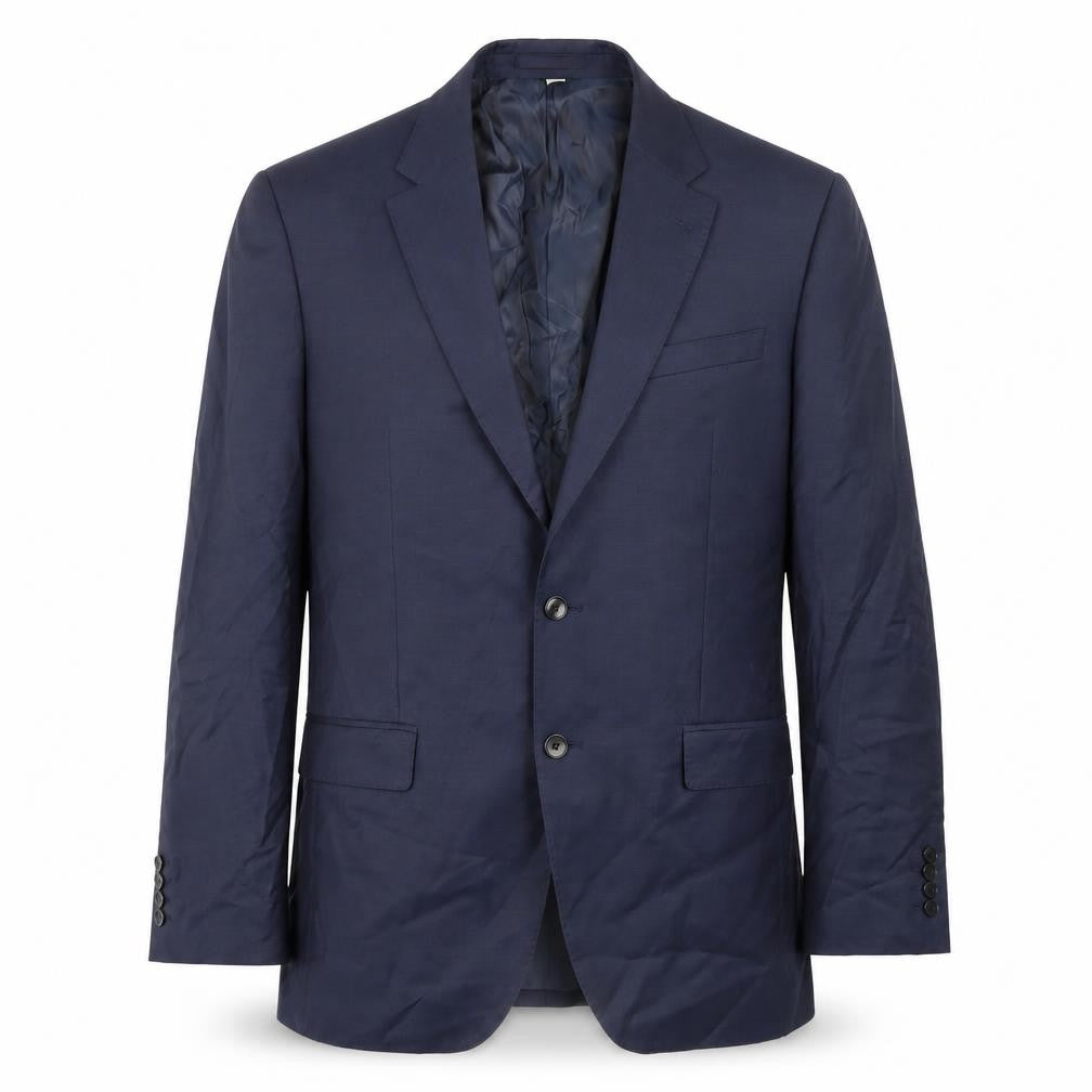 Marks & Spencer Mens Blue Wool Jacket Suit Jacket Size 42 Regular
