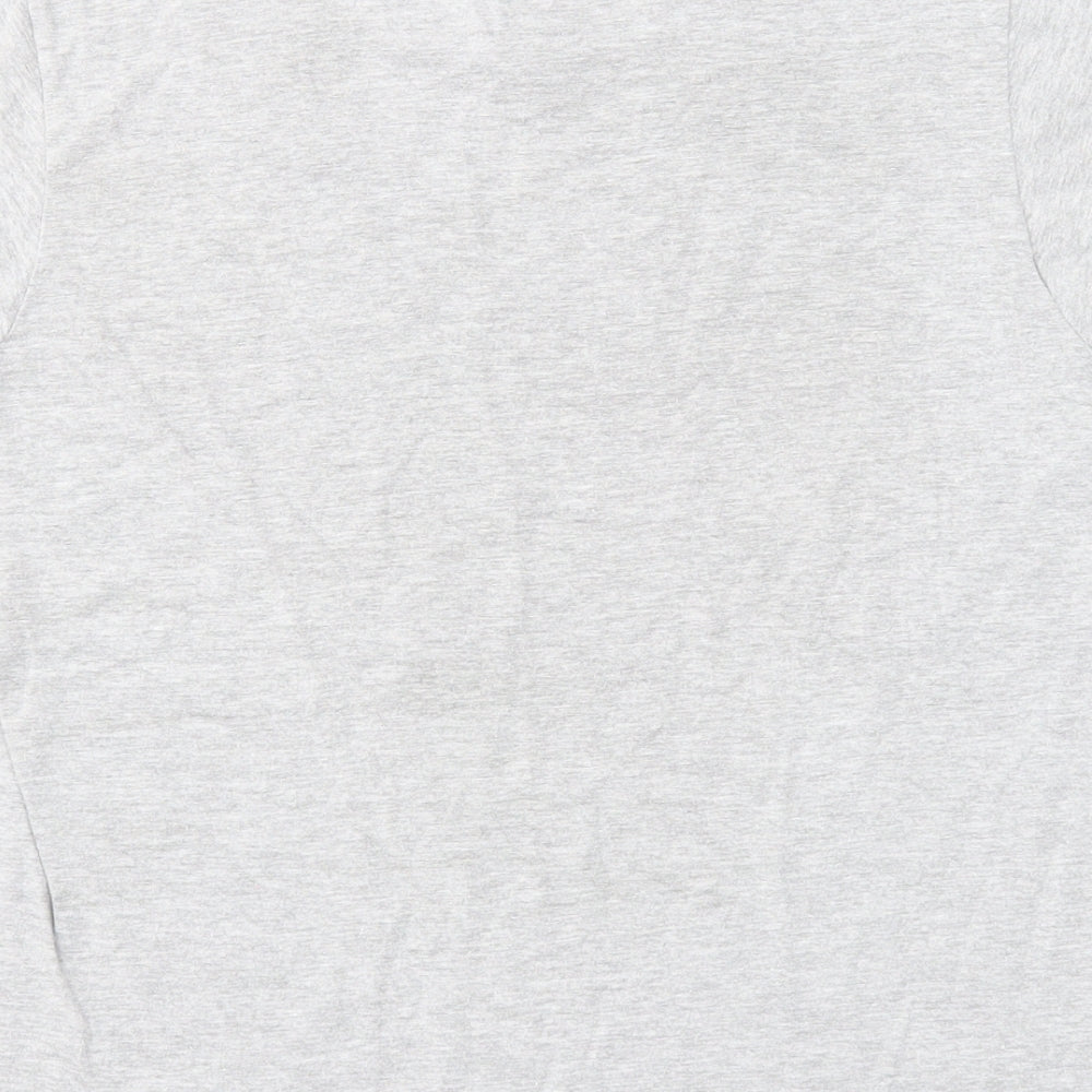 Gildan Boys Grey Polyester Basic T-Shirt Size 12-13 Years Round Neck Pullover - Sidekick, 12-14 Years