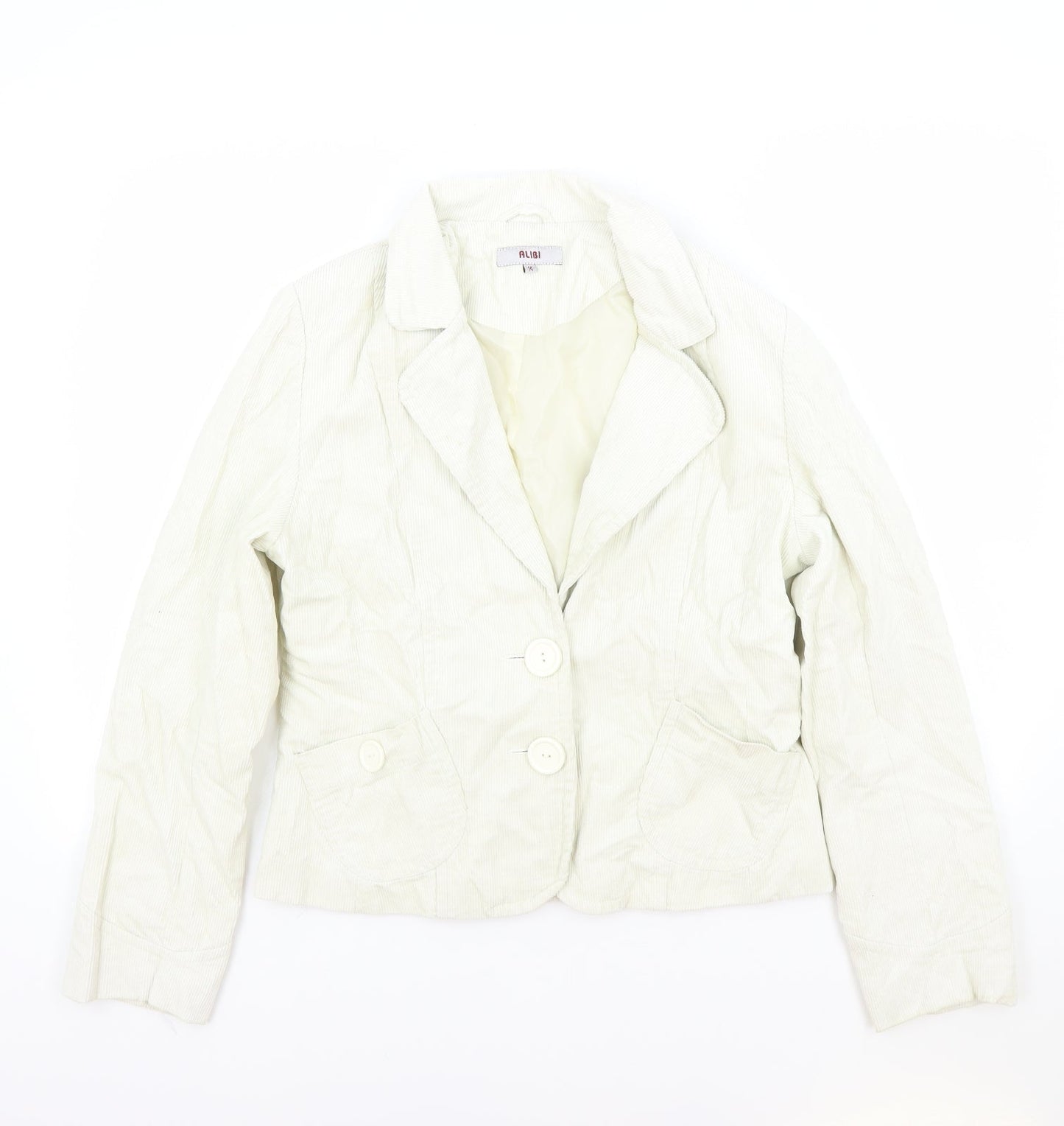 Alibi Womens Ivory Jacket Blazer Size 14 Button