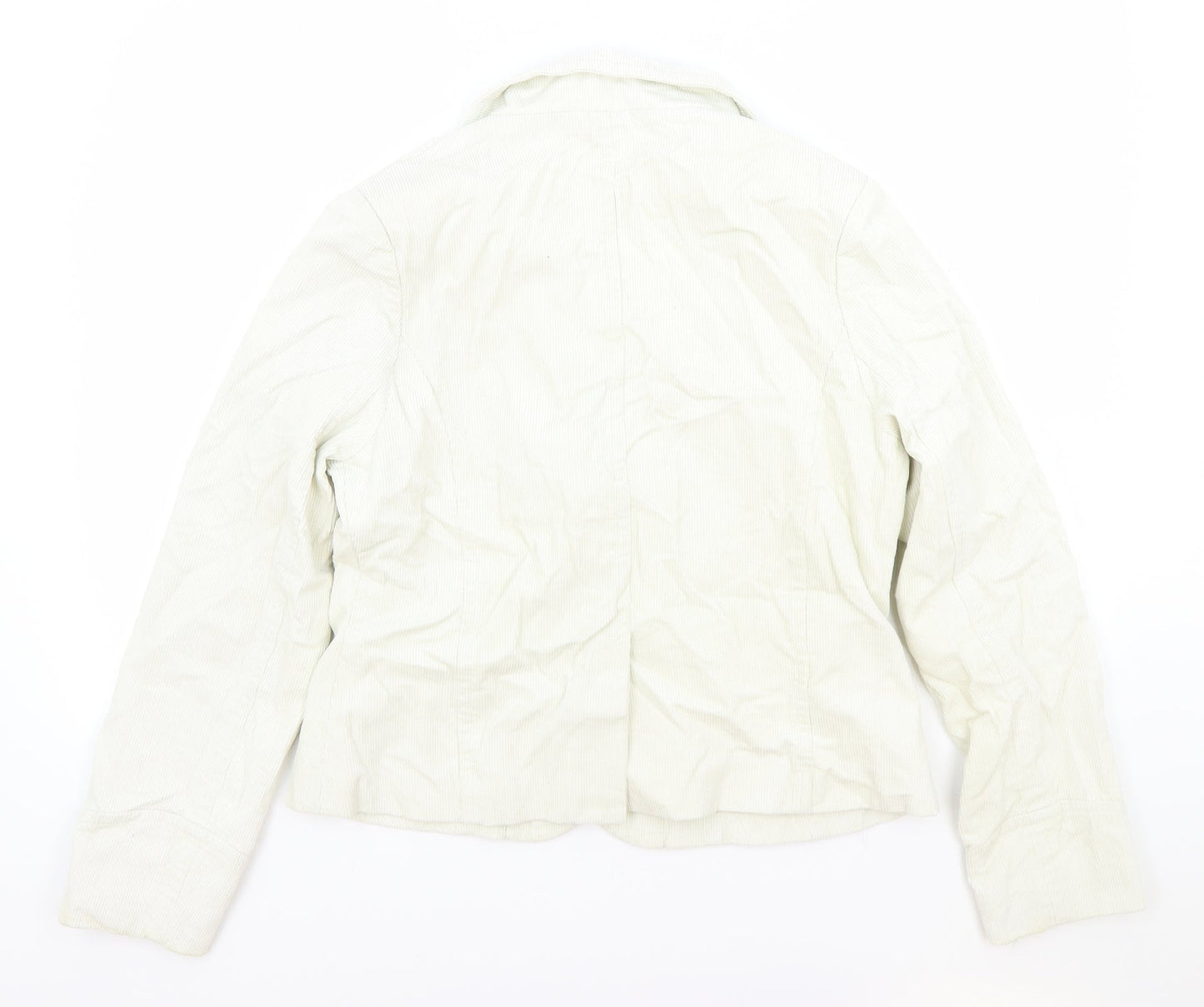 Alibi Womens Ivory Jacket Blazer Size 14 Button