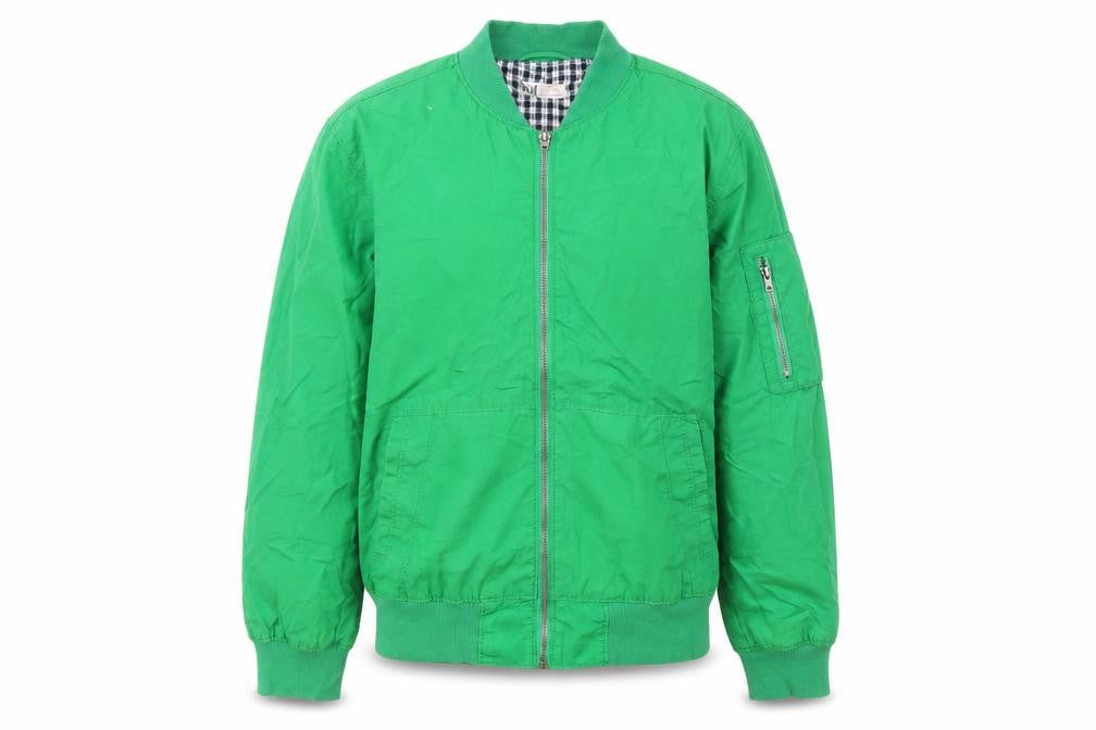 H&M Boys Green Jacket Size 11-12 Years Zip