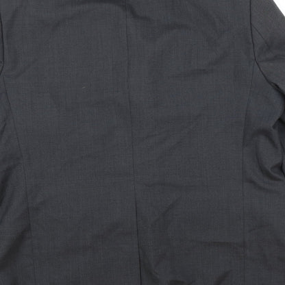 Ciro Citterio Mens Grey Polyester Jacket Suit Jacket Size 44 Regular