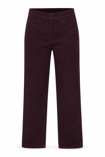 Marks & Spencer Womens Purple Cotton Straight Jeans Size 8 Regular Zip