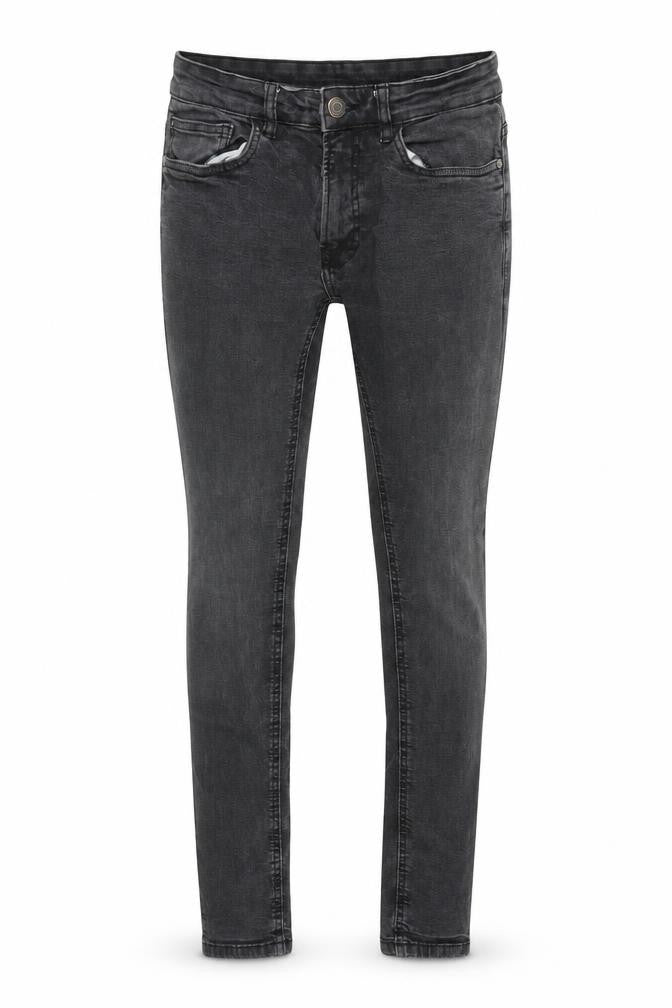 Matalan Mens Grey Cotton Skinny Jeans Size 28 in Slim Zip