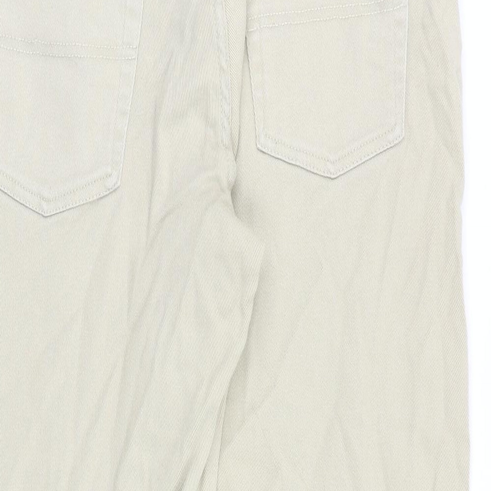 Union Blues Mens Beige Cotton Straight Jeans Size 34 in Regular Zip