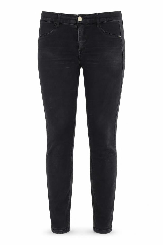 Dorothy Perkins Womens Black Cotton Skinny Jeans Size 8 Slim Zip