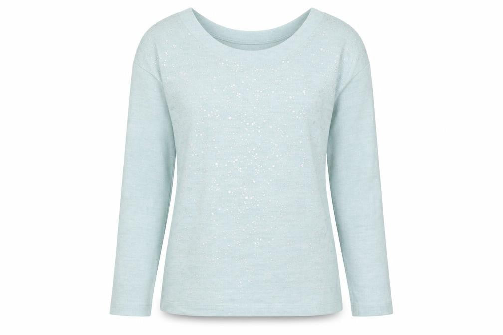 NEXT Womens Blue Viscose Basic T-Shirt Size 10 Scoop Neck