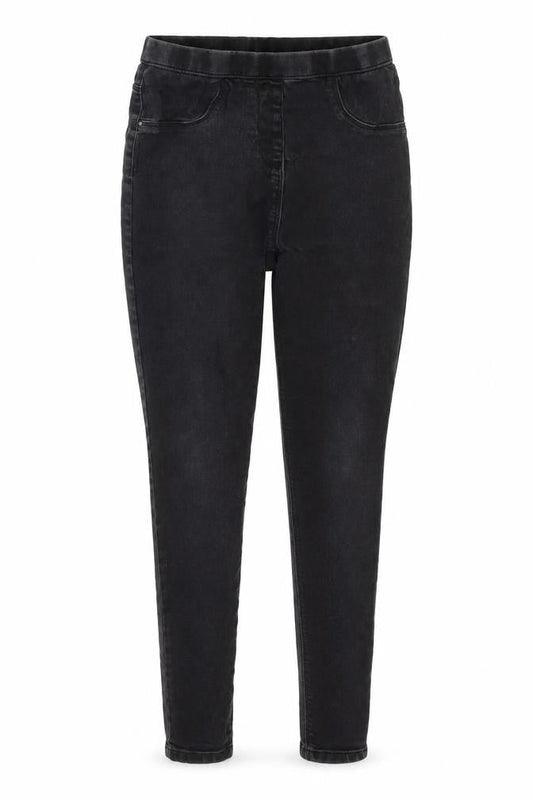 Marks & Spencer Girls Black Cotton Skinny Jeans Size 13-14 Years Regular
