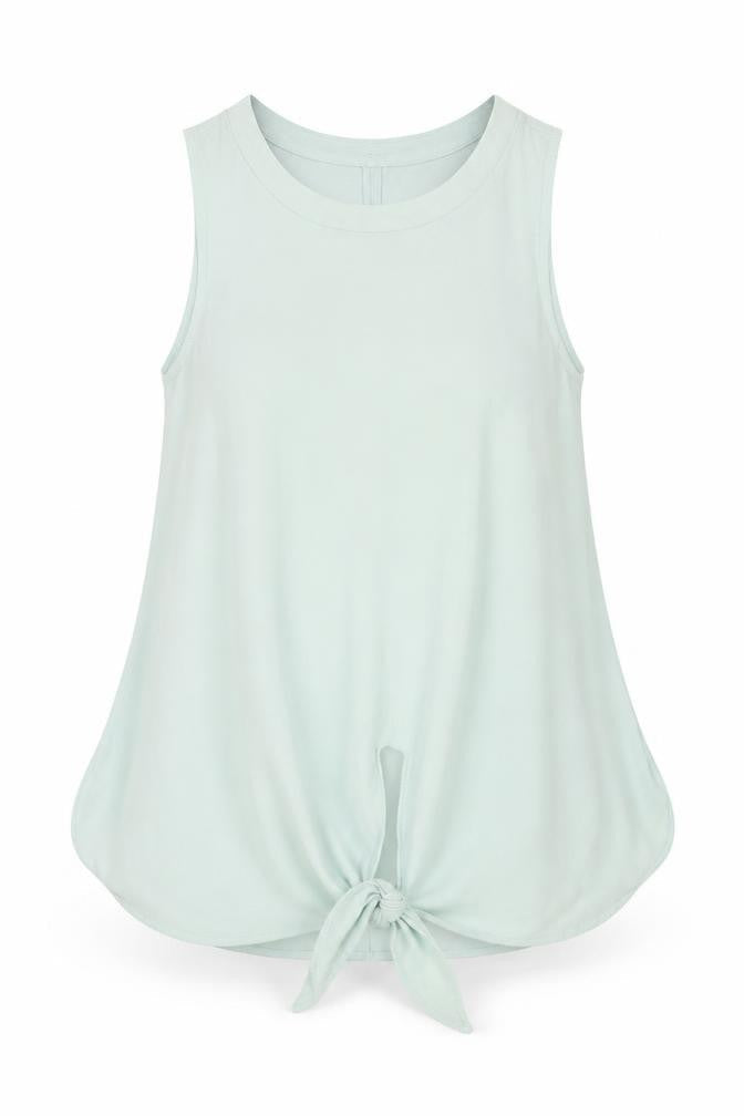 Coast Womens Blue Viscose Basic Tank Size 6 Round Neck