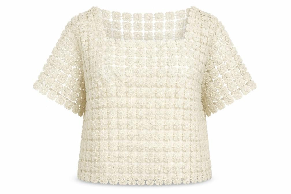 Lily White Womens Gold Polyester Basic Blouse Size S Boat Neck