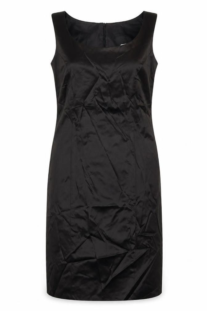 Wallis Womens Black Polyester Shift Size 12 Boat Neck Zip