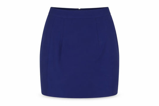 Zara Womens Blue Polyester Straight & Pencil Skirt Size XS Zip