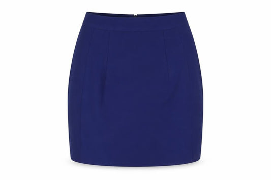 Zara Womens Blue Polyester Straight & Pencil Skirt Size XS Zip