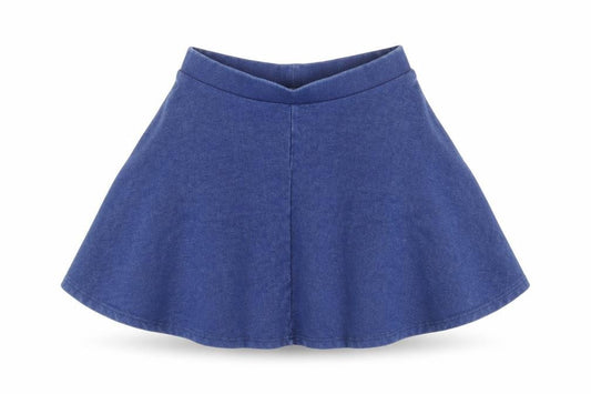Topshop Womens Blue Cotton Skater Skirt Size 6