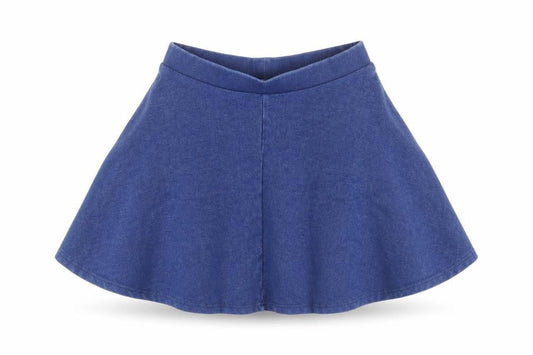 Topshop Womens Blue Cotton Skater Skirt Size 6