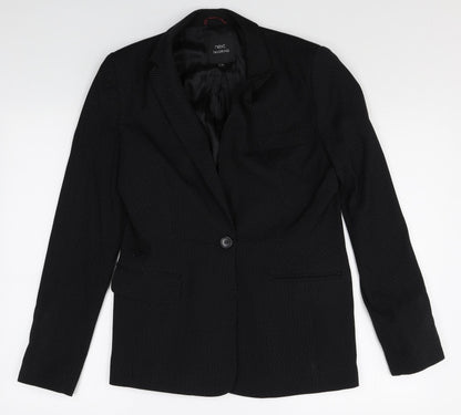 Next Womens Beige Geometric Polyester Jacket Blazer Size 10