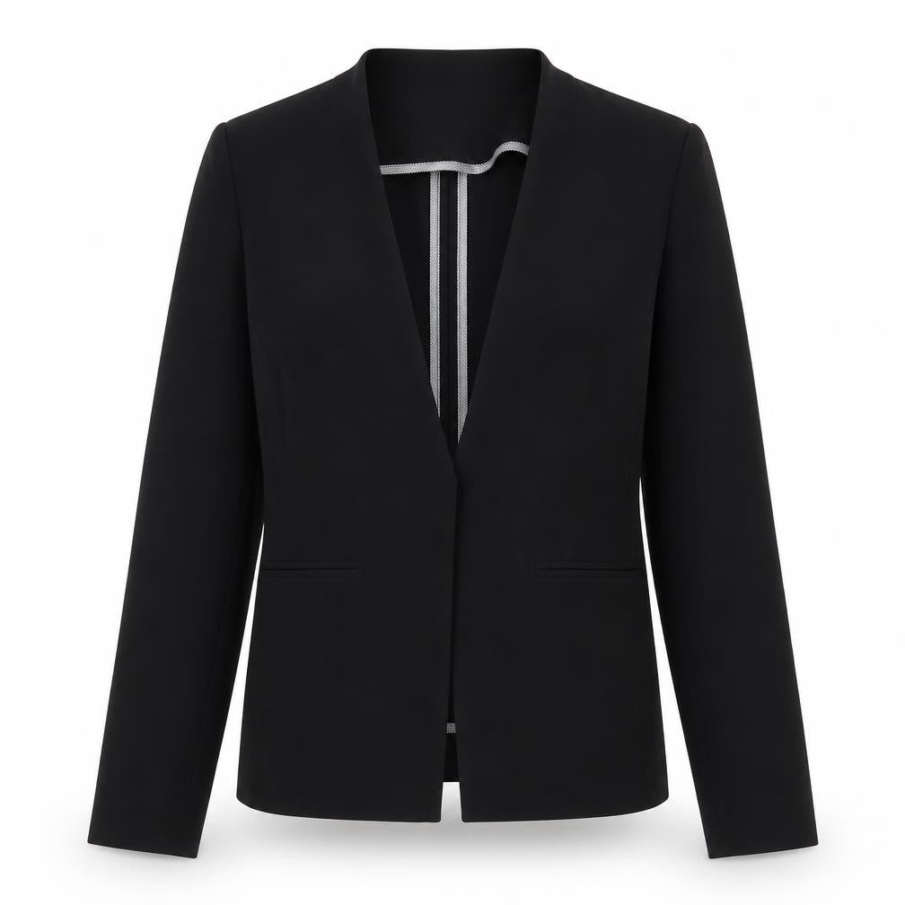 Marks & Spencer Womens Black Polyester Jacket Blazer Size 12