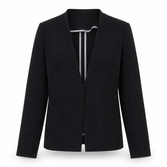 Marks & Spencer Womens Black Polyester Jacket Blazer Size 12